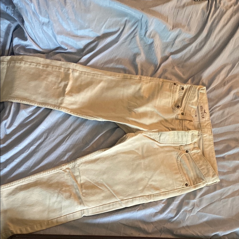 Men’s Hollister Cream Jeans 28/30 Lived in